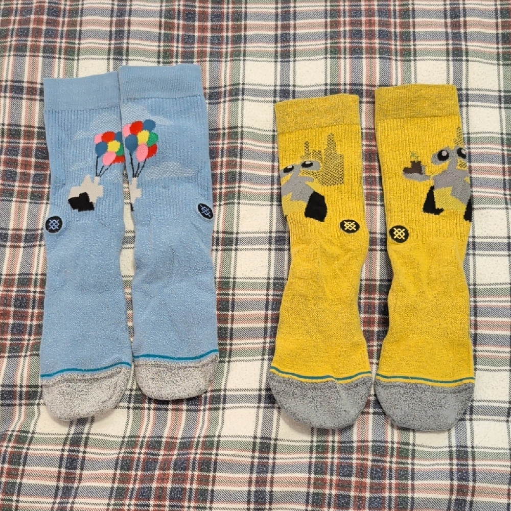 Stance Disney Colorful Graphic Socks - Blue and Yellow
